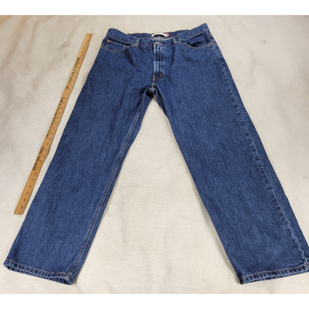 Vintage Levis 550 Jeans Mens Sz 40x32 Blue Medium Wash Denim Gorpcore Y2k Jean - Picture 9 of 16